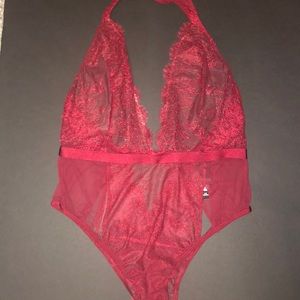 Victoria’s Secret Dark Red Lingerie Bodysuit